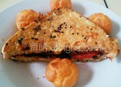 鸡蛋芝麻巧克力酱三明治