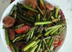 蒜薹炒肉肠