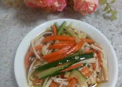 麻椒拌金针菇三丝