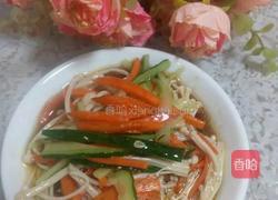 麻椒拌金针菇三丝的做法图解11
