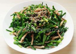 肉炒韭菜梗