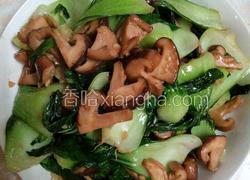 冬菇炒油菜