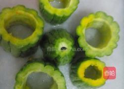 苦瓜酿肉的做法图解3