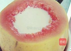 木瓜牛奶冻。的做法图解3