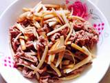 杏鲍菇炒肉丝