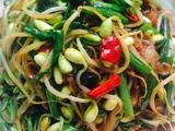 豆芽韭菜炒肉