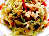 鸡丝炒圆白菜
