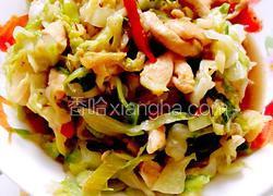 鸡丝炒圆白菜