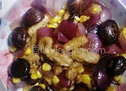 香菇洋葱玉米炒干鱿鱼