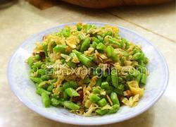 豇豆角炒腐竹