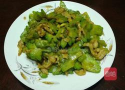 板筋肉炒苦瓜#有奖征文#的做法图解8