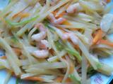 土豆丝炒虾仁的做法[图]