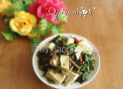 水萝卜缨炖豆腐
