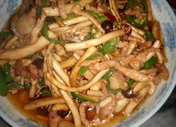 茶树菇炒肉丝