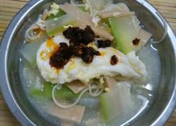 节瓜鸡蛋鸡肉肠汤面