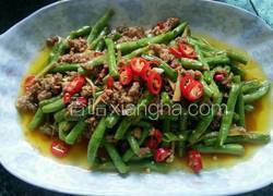 肉沫焖豇豆