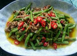 肉沫焖豇豆