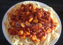 瘦肉玉米意大利面