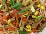 胡萝卜炒黄豆芽