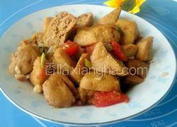 西红柿焖炸豆泡