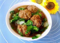 小白菜烩丸子