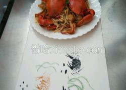 肉蟹炒乌冬面