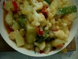 米豆腐炒花菜