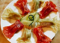 韭菜马蹄肉末金鱼饺子
