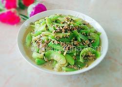 丝瓜炒蚬肉