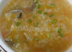 南瓜草菇胡萝卜粥