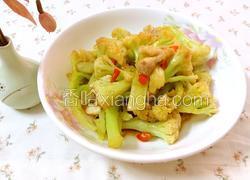 肉片炒菜花