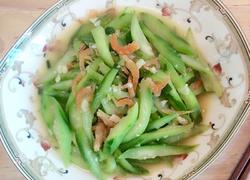 蒜蓉虾仁炒丝瓜