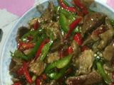 双椒炒瘦肉猪肝