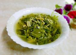 白菜心菜干汤