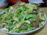 包菜粉丝炒鸡蛋