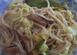 圆白菜素炒面