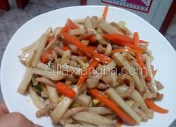 (蚝油版)杏鲍菇炒肉丝