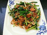 韭菜炒小河虾