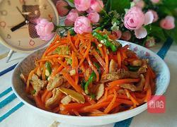 胡萝卜炒肉丝的做法图解9