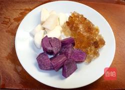 桃胶炖紫薯山药的做法图解1
