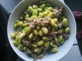 菜黄豆炒肉末的做法[图]