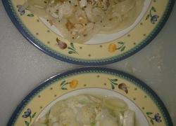 花式拌牛奶面（搭白菜鸡蛋饼）