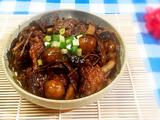 板栗茶树菇煲鸭
