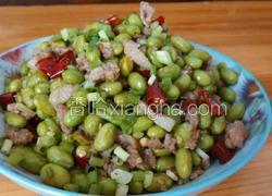 青豆炒肉末