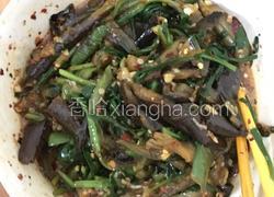 烧茄子和烧辣椒凉拌