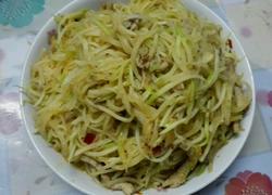 白萝卜炒肉丝
