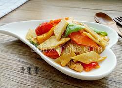 三椒杏鲍菇炒肉