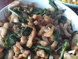 蒜苗炒肉丝