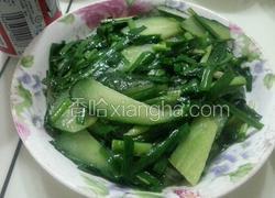 青瓜炒韭菜