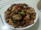青红椒油豆泡炒肉
